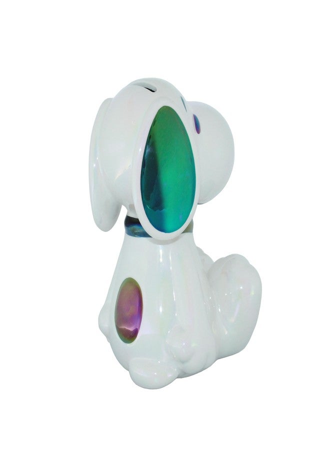 Department 56 Peanuts Snoopy The Beagle Seated Pose Coin Bank, 6.42 Inch, White - Image 4